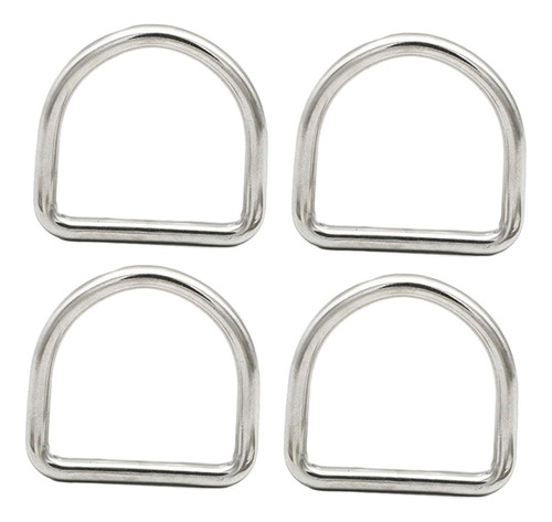 4 Anillos En D De Acero Inoxidable Multiusos Para Manualidad