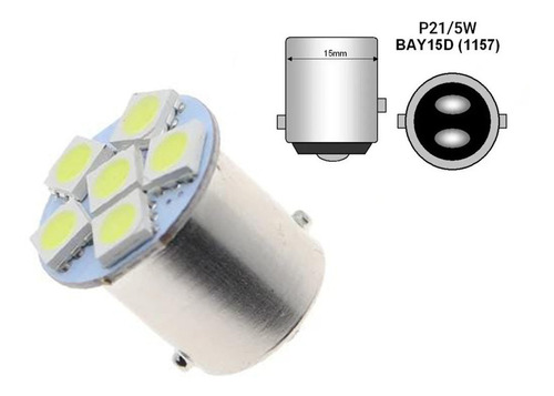 Ampolletas Led Doble Contacto Para Luz Freno 12v 2 Unidades