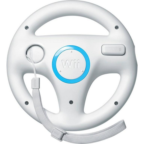 Wii Wheel Volante Nintendo Wii Original Blanco