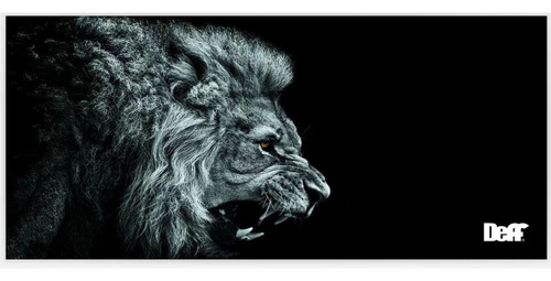 Mouse Pad Gamer Leon Blanco Y Negro 90x40 Xl Mousepad