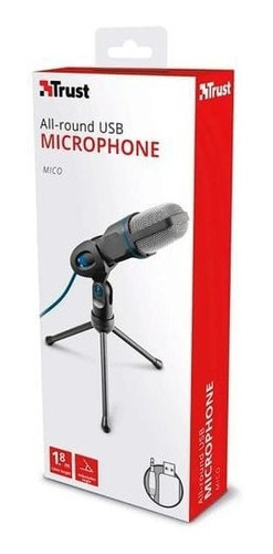 Microfono Trust Mico 3.5 Mm - Usb Con Tripode
