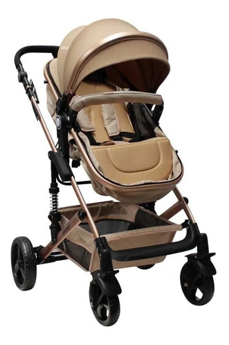 Imagen 8 de 10 de Cochecito Bebe Tatetí Reversible Convertible En Moises Beige