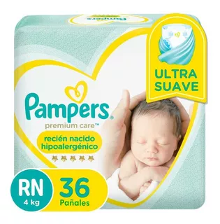 Pañales Recién Nacidos H/4kg Nb Xtr X36 Pampers Cuotas