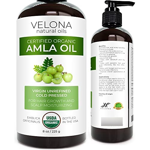 Velona Amla Oil Usda Certified Organic - 8 Onzas | Aceite Po