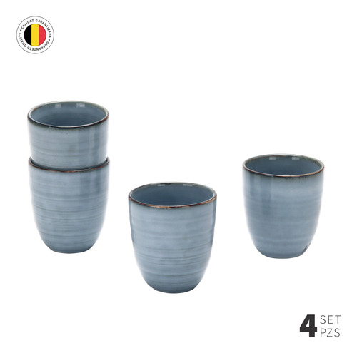 Set 4 Vasos Cerámica 270 Ml Amalfi Simplit
