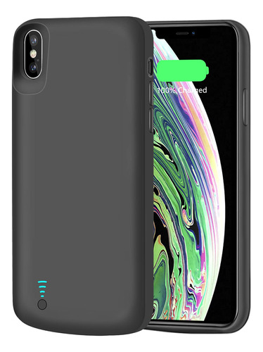 Runsy - Funda De Batera Compatible Con iPhone XS Max, 6000 M