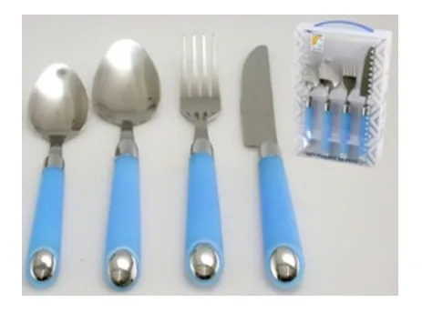 comprar Juego Cubiertos Acero Set 24 Pzs Mango Azul V10351 Gv. Xavi