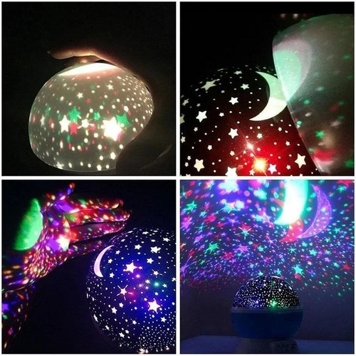 Proyector Lámpara Luz Led Cielo Estrella Espanta Cuco Niños