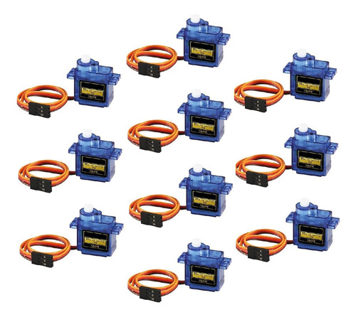 10 Piezas De Servomotor Sg90 Rc 9g Cdmx Electrónica