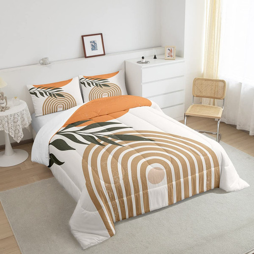 Set De Edredón Sun Moon Abstract Tamaño Twin, Juego De Ropa