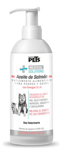 Fancy Pets Aceite De Salmón Omega 3 Perros Y Gatos 250 Ml