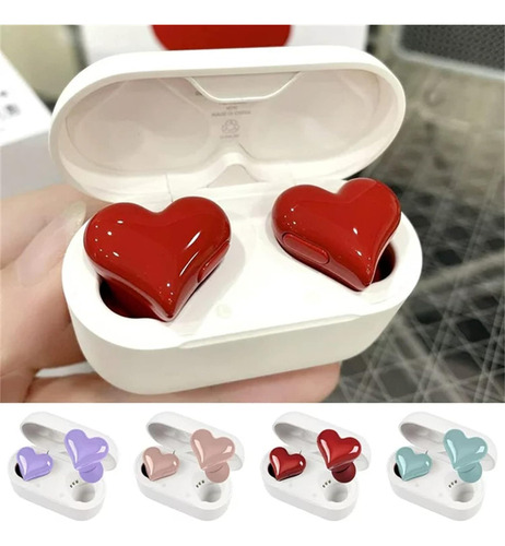. Auriculares Bluetooth Inalámbricos En Forma De Corazón