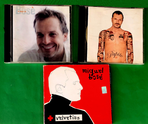 Pack Cd Miguel Bose  Lo Mejor  +  Papito  + Velvetina 