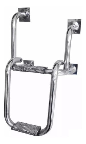 Imagem 1 de 5 de Escada De Aluminio P Barcos E Lanchas Tubo Grosso