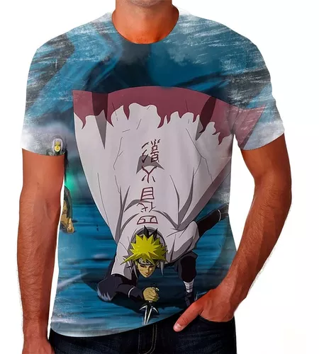 Camiseta Minato Quarto Hokage Anime Naruto Unissex - Escorrega o Preço