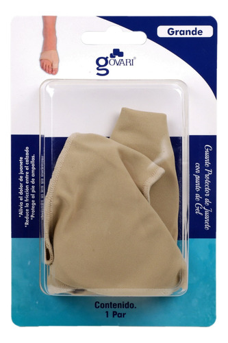 Kit Guante Protector De Juanete Con Punto De Gel G (2 Pares) Color Beige Talla Grande