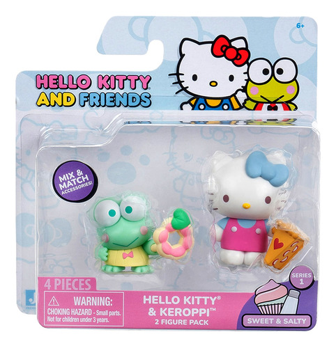 Hello Kitty Muñecos Pack De 2 Amigos Con Accesorios Licencia