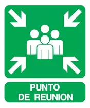 Comprar Cartel Punto De Reunión 40x45 Centimetros Señalización Empresa Realizado En Pvc De Alto Impacto Facil Instalación Buena Visualización Ideal Para Empresas Oficinas Industrias