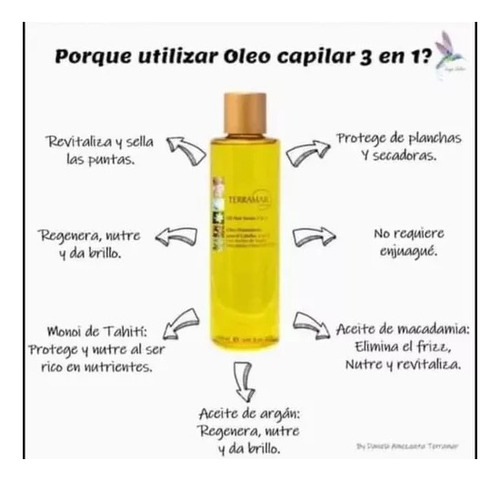 2 Aceites Óleo Terramar 98 Ml Capilar Restaurador Viajero