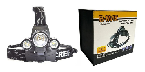 Lanterna Led Cabeça Bike/ciclismo Recarregável B-max Bm-808