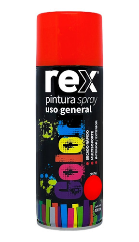 Pintura Spray General Color Naranjo 400 Ml Rex 60012