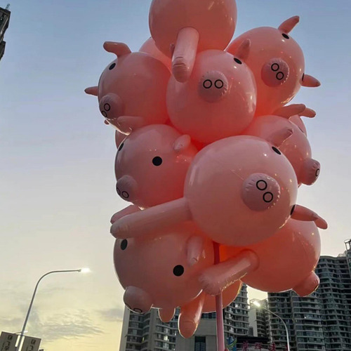 Lindos Globos Inflables De Animales Rosa Para Decoración De