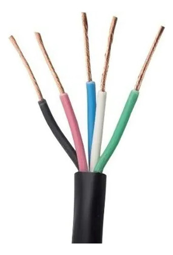 Cabo Flexível Pp Extensão 5x1,5mm Rolo Com 50 Metros 
