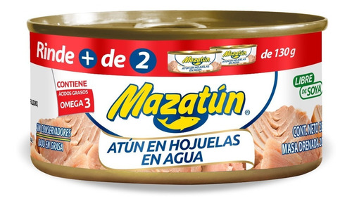 Atún Mazatún En Hojuelas En Agua 285 Gr