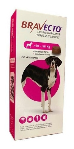 Bravecto 40a56kg Sello Importacion  Intervet