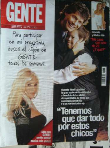 Susana Giménez Alfano Charly García / Revista Gente / 2000