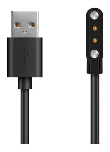 Carregador Cabo Usb Compatível Com Xiaomi Haylou Rt2 Ls10 Cor Preto