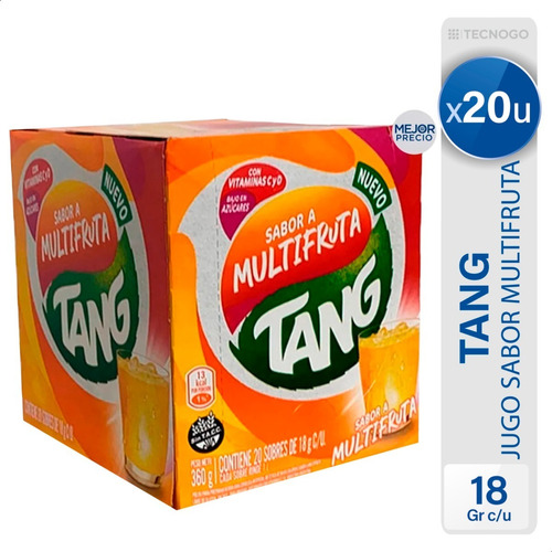 Imagen 1 de 8 de Jugo Tang Multifruta Sin Tacc Bajo En Azucares - Caja X20u