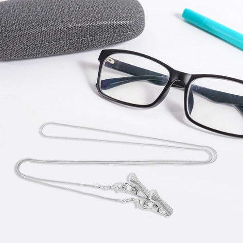 2 Cadenas De Metal Para Sujetar Máscaras Para Gafas