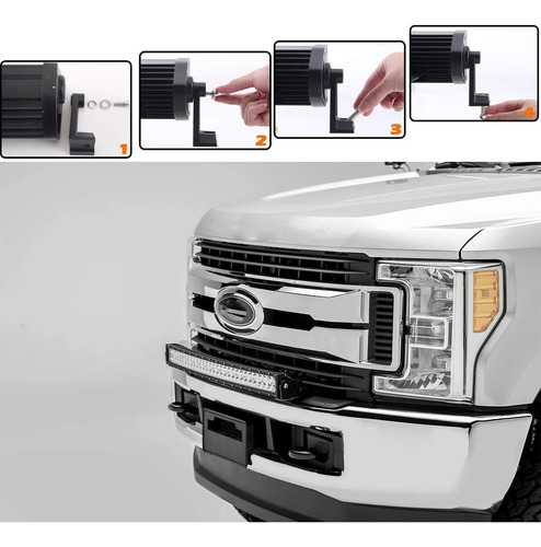 Pack X2 Barra Led 4x4 Barra Led Barras Led 4x4 240w 4x4 Auto