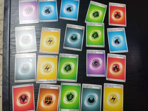 20 Cartas De Energía Pokemon Tcg