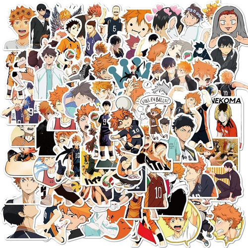 Imagen 1 de 6 de 102pcs Pegatinas De Haikyuu De Anime De Japón Para Computado
