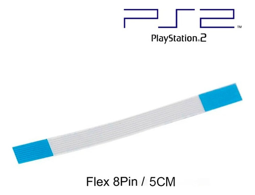 Cinta Flex Encendido Reset 8 Pines 5cm Playstation 2 Ps2