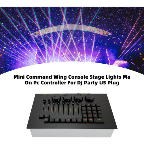 Mini Controlador De Luces De Escenario Para Dj Party Us Plug