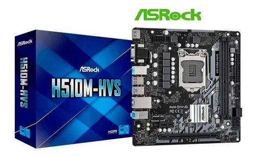 Placa Mãe Asrock H510 Intel 1200 H510m-hvs Matx Ddr4 3200mhz