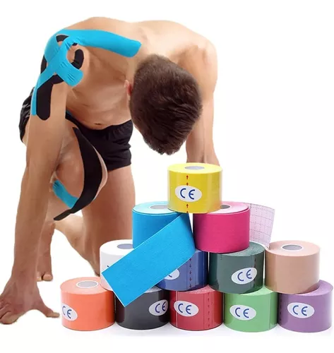 Cinta Kinesio Tape Neuromuscular Vendaje Deportivo Terapia Rosa PBOLD