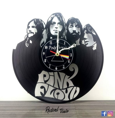 Reloj De Vinilo Pink Floyd 2 Regalos Decoracion 