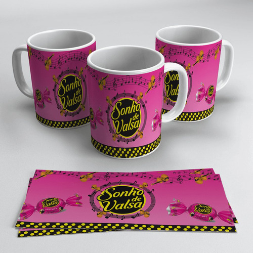 Caneca Porcelana Chocolate Sonho De Valsa  Com Chocolate