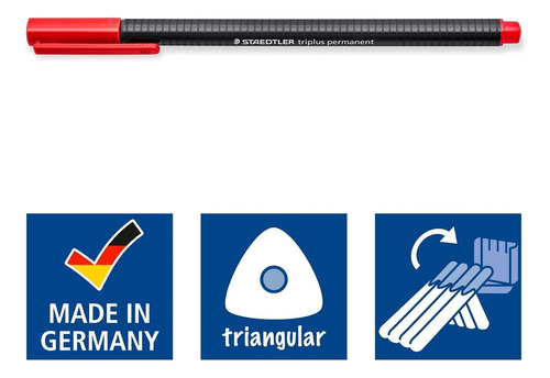 Staedtler Triplus Caja De 4 Rotuladores Permanentes Colores