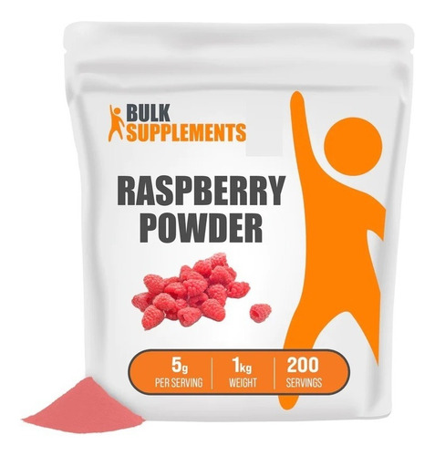 Bulk Supplements | Polvo Frambuesa | 1kg | 200 Porciones