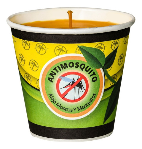 Aramo Veladora Antimosquito Citronela 20pz Vaso Cartón 8 Oz