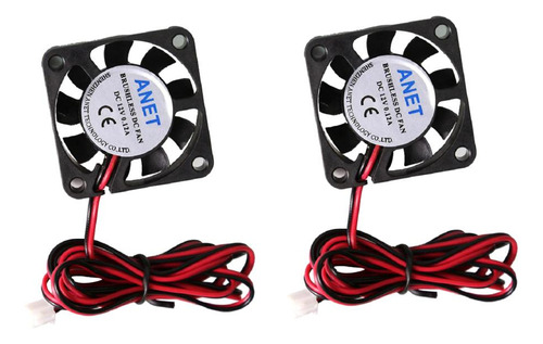 2pcs Ventilador De Refrigeración Sin Escobillas 12v Dc