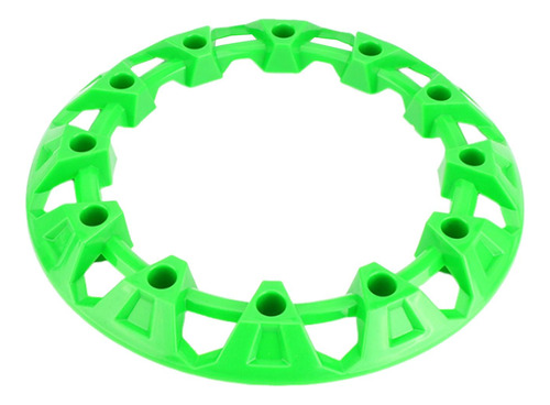 Generic Atv Rueda Llanta Cubo Protección Verde 8 Pulgadas