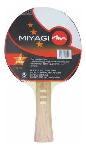 Raqueta Ping Pong Tenis De Mesa Miyagi 3 Estrellas