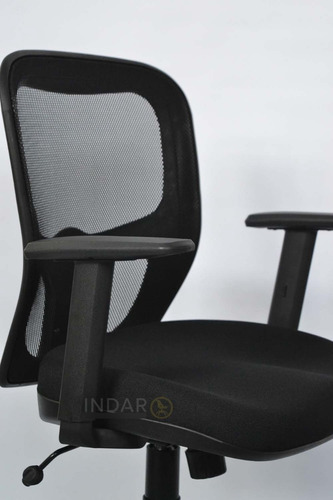 Imagen 4 de 10 de Silla Ecritorio Indar India Brazos Regulables Basculante
