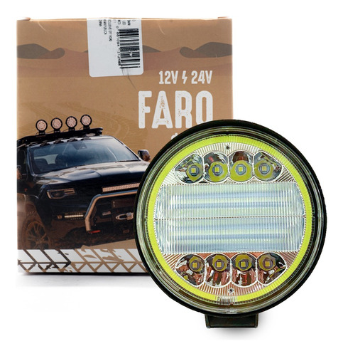 Faro De Led Universal Circular 36 Watts 